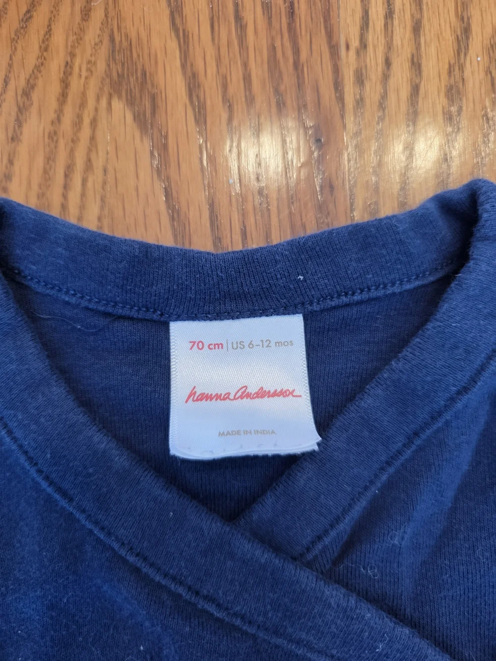 Hanna Andersson Navy Infant Wrap Bodysuit